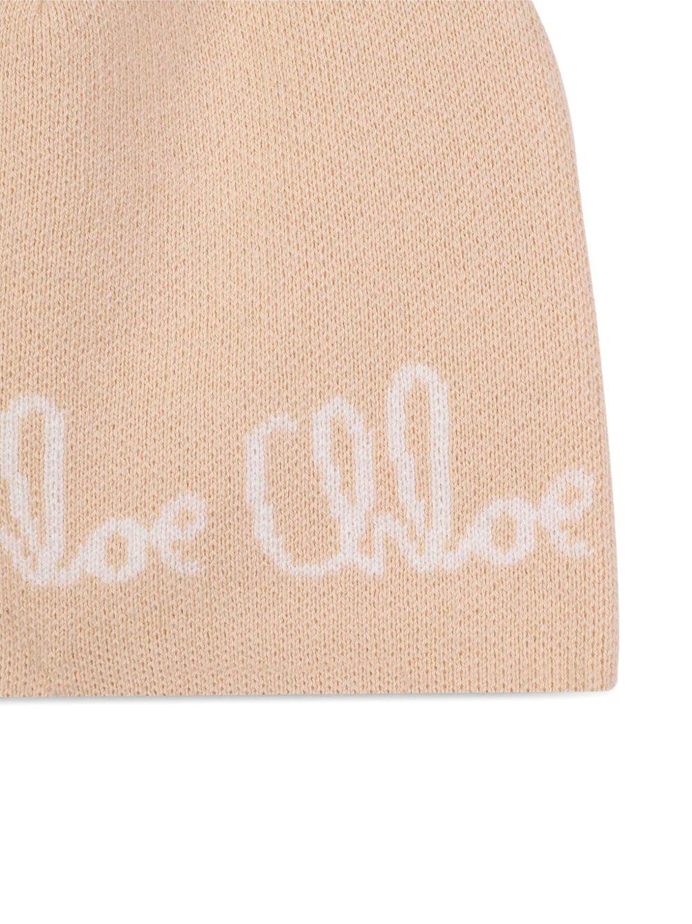 Cappello con Pompon e Logo Ricamato C20675 257 CHLOE KIDS 