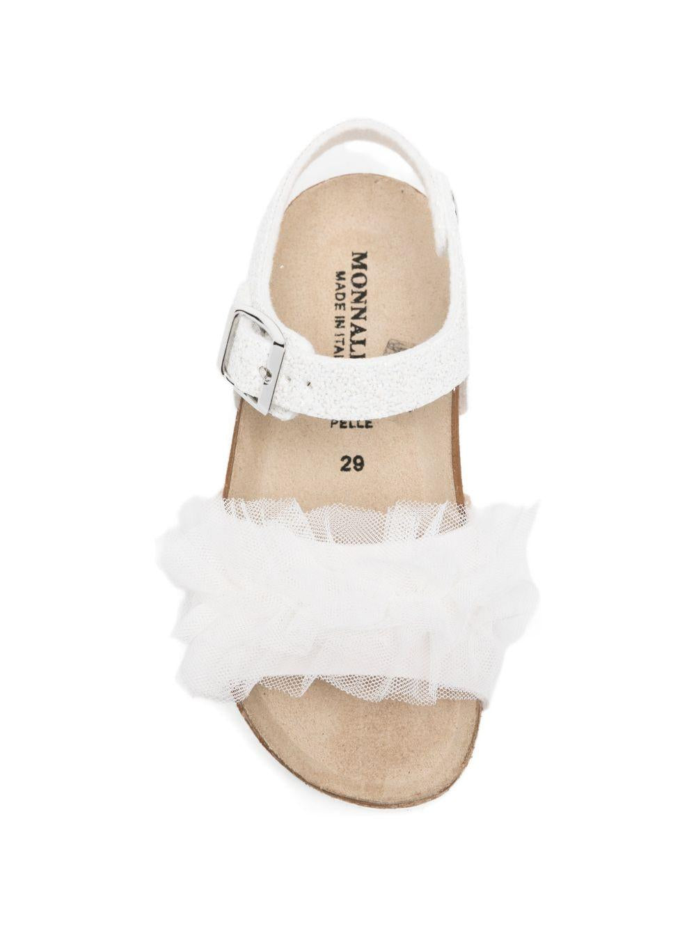 Sandali con fibbia e rouches 83G0117708 0001 MONNALISA KIDS 