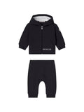 Tuta in felpa con cappuccio e zip