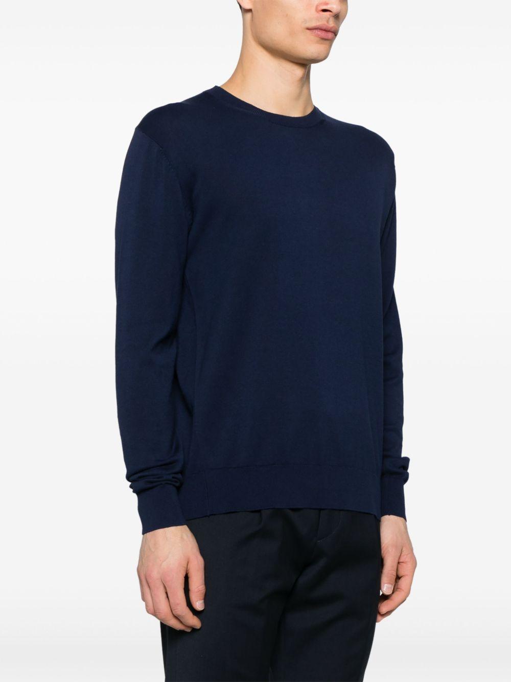 Maglione in filo blu