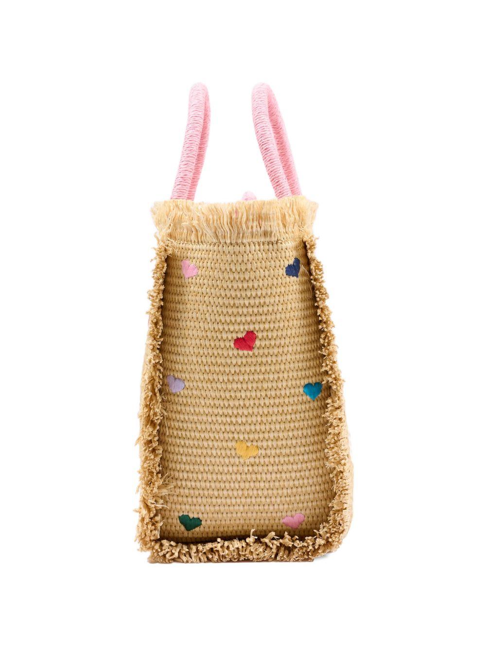Borsa mare con frange e ricamo logo COL0017 00344L MC2 SAINT BARTH 
