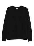 Maglia girocollo a maniche lunghe in cotone