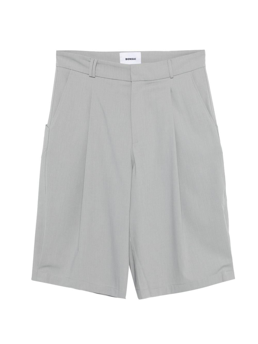 Bermuda sartoriali con pieghe PT022V3 LIGHTGREY BONSAI 