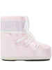 Moon Boot Kids Stivali Icon Low Rose Pearly con allacci