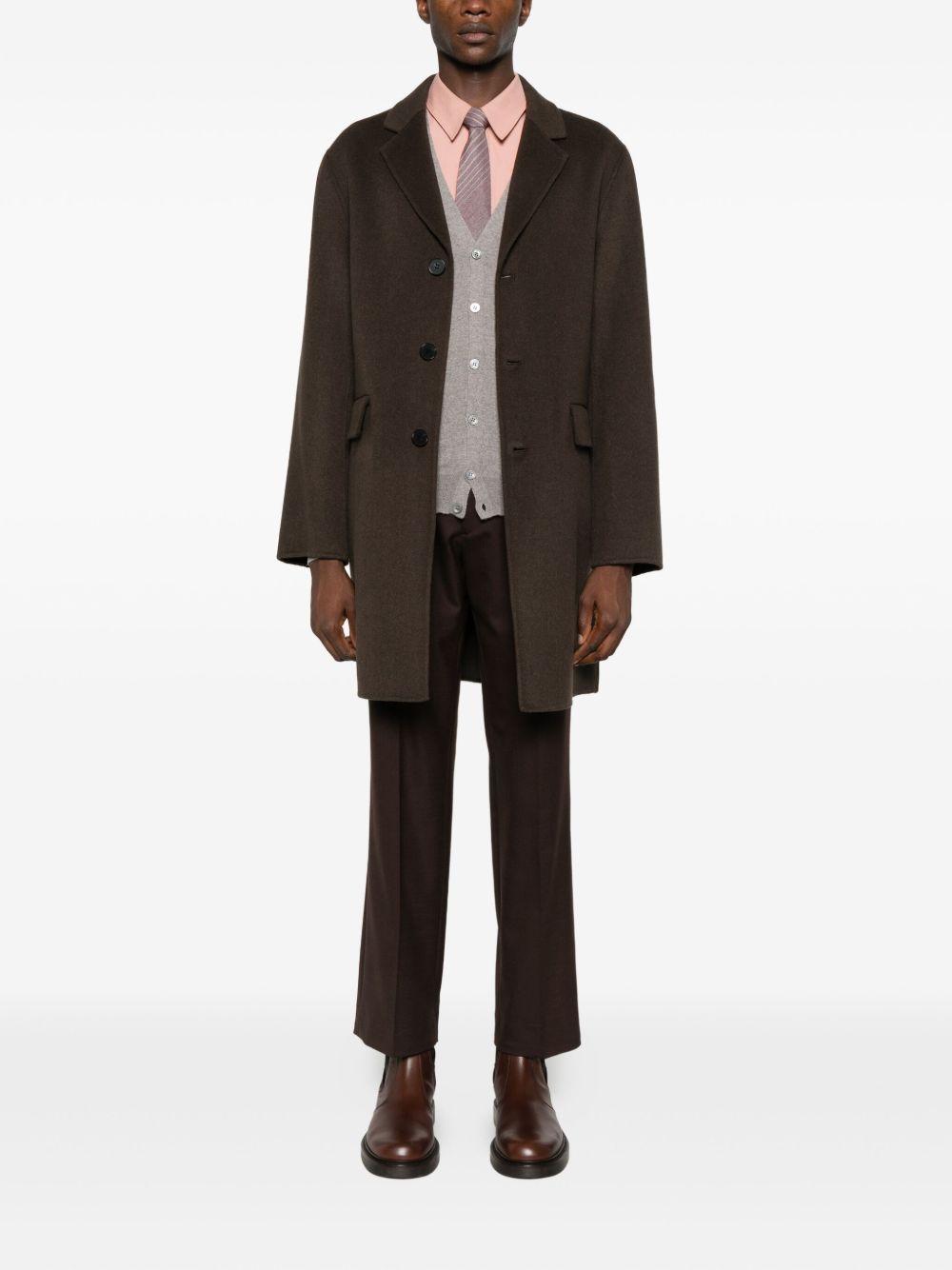 Cardigan beige con scollo a V e chiusura con bottoni KIERANGSI2501 140 TAGLIATORE 