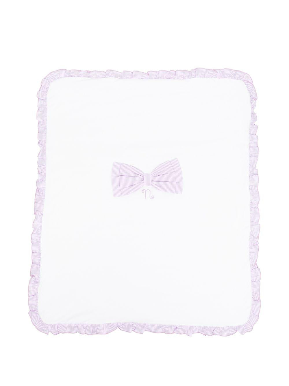 Coperta in cotone con bordi arricciati E26476 LILLA NANAN KIDS 