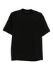 T-shirt nera in cotone