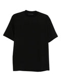 Black cotton T-shirt