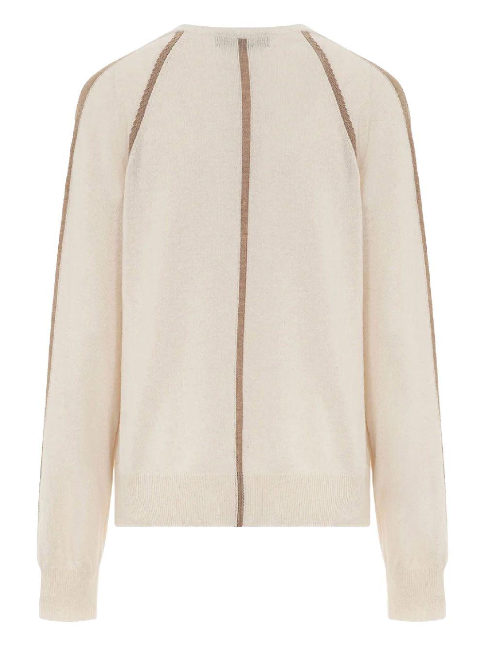 Maglia panna con bande MGKD03003 V3 AKEP 