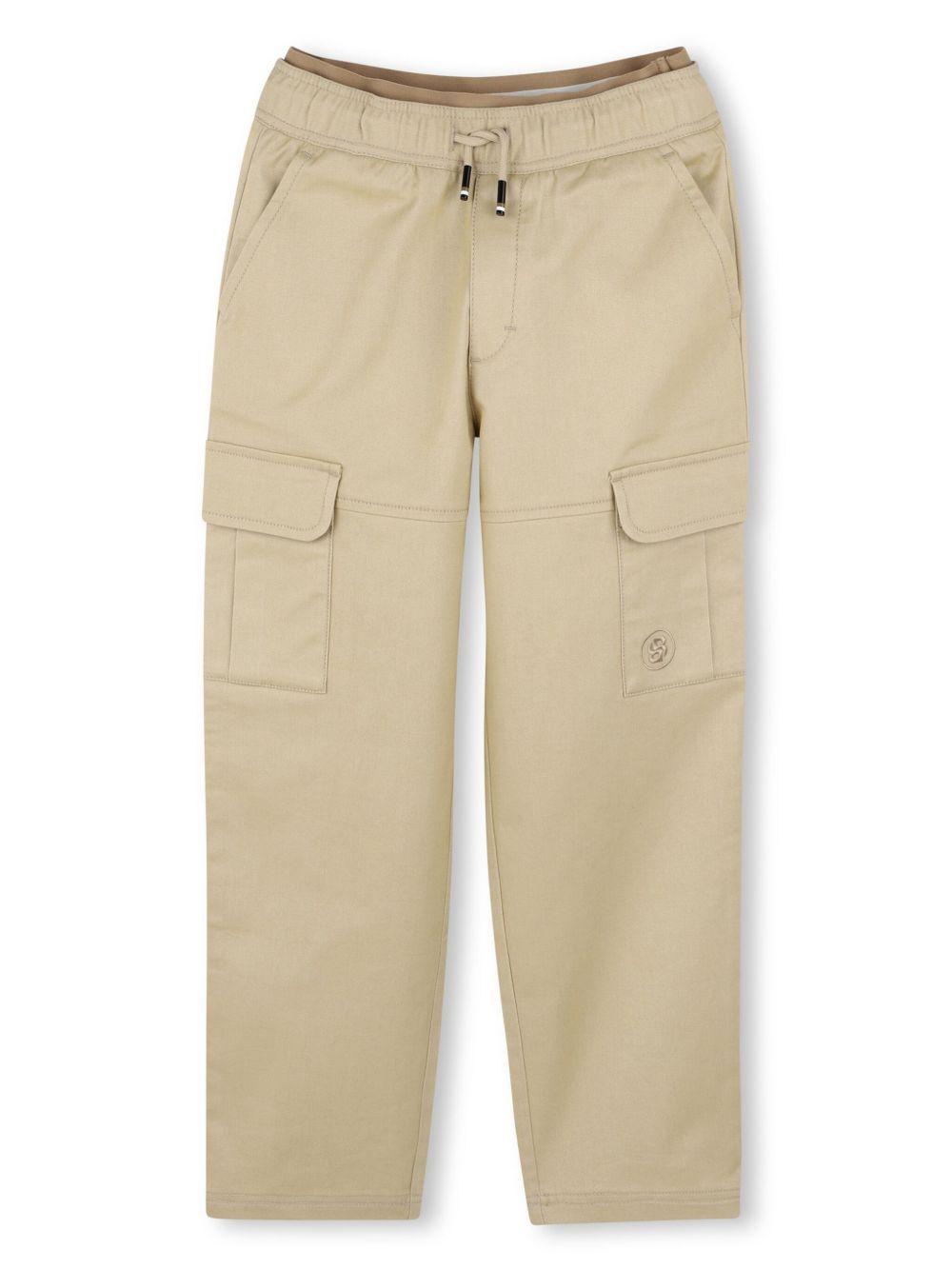 Pantalone cargo beige