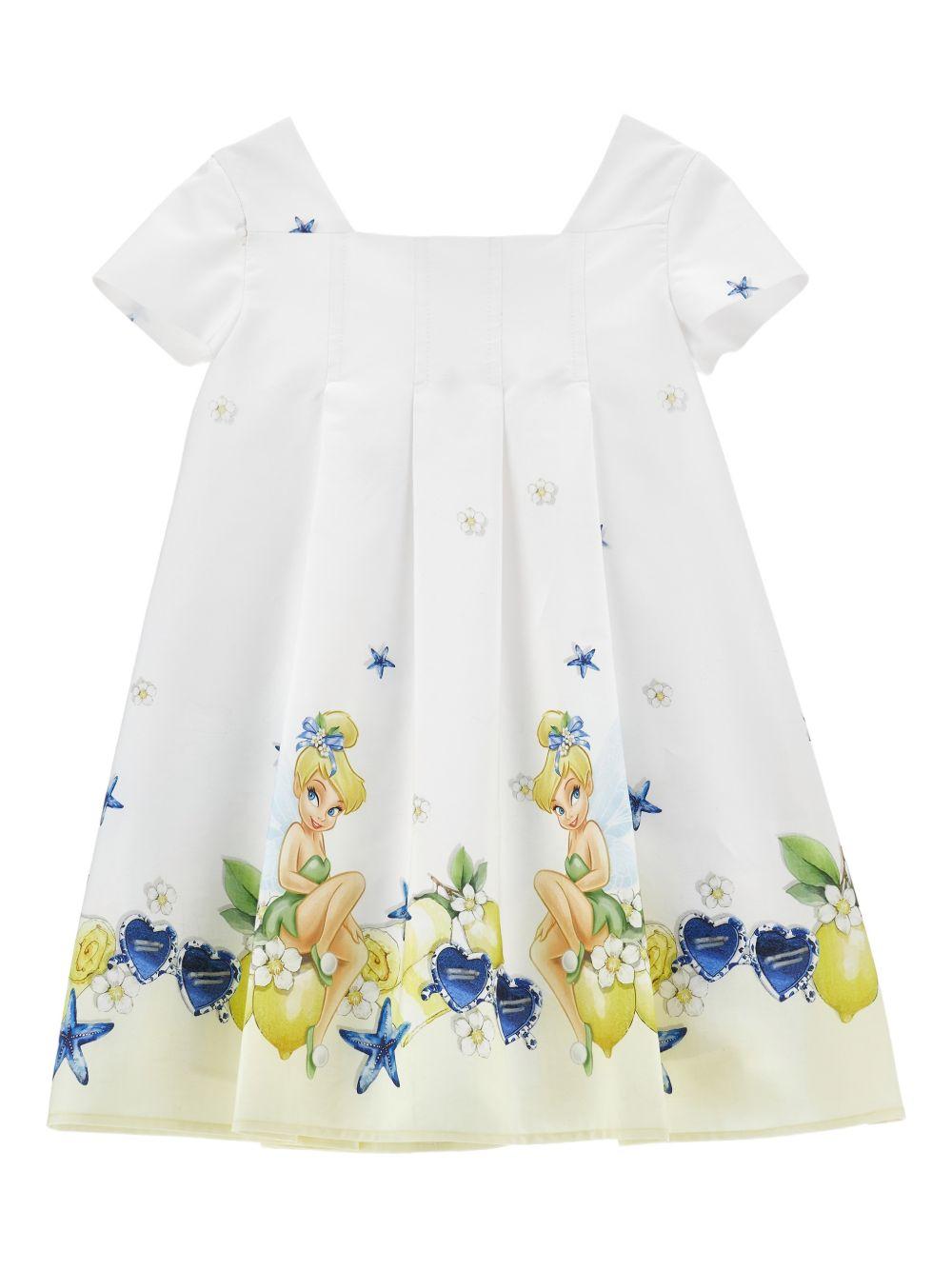 Abito Trilly con stampa limoni e stelle marine 11G9217628 9914 MONNALISA KIDS 