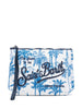 Pochette Aline fantasia palme blu