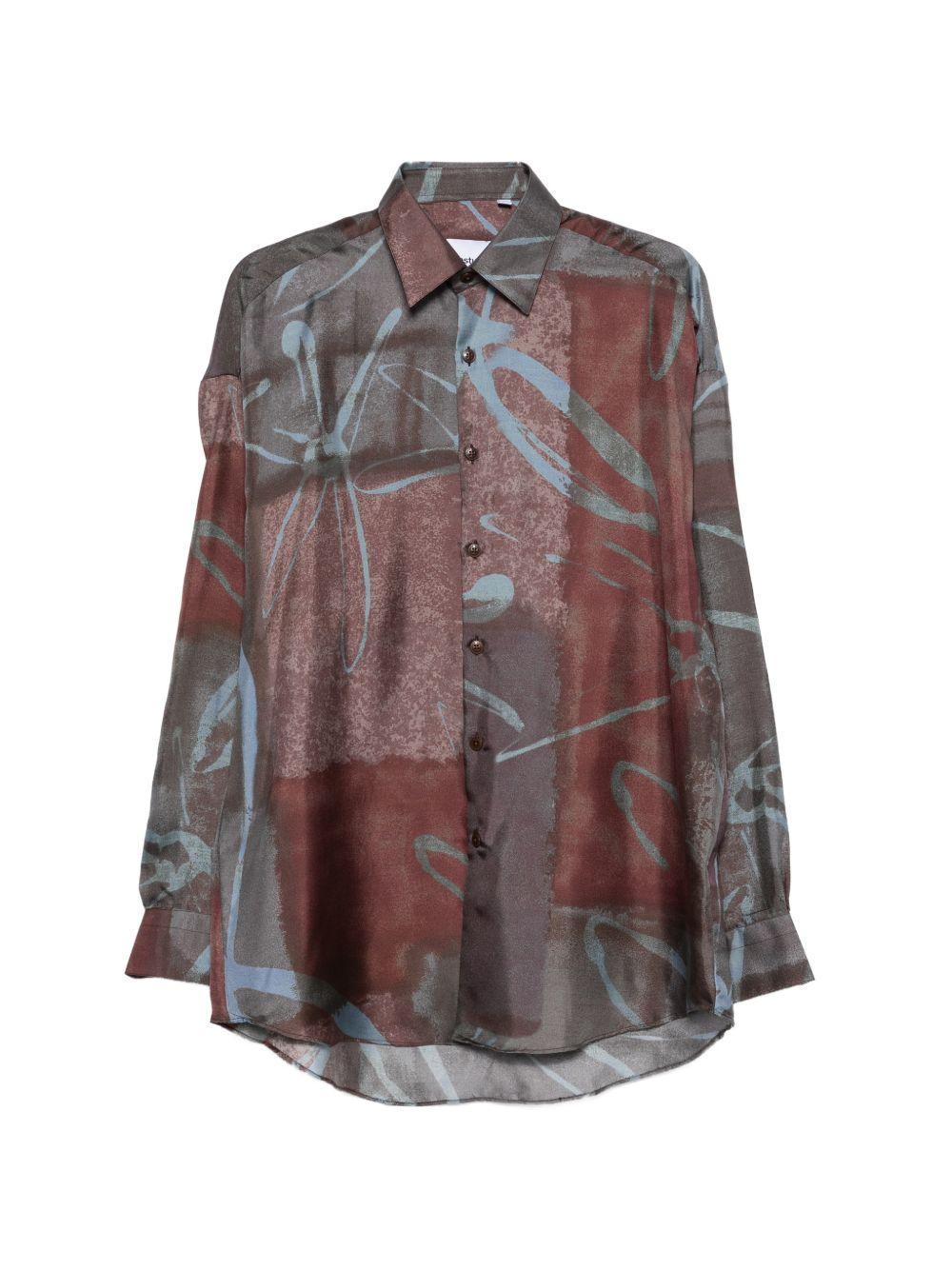 Camicia stampa artistica maniche lunghe 26S94 S26C101 COSTUMEIN 