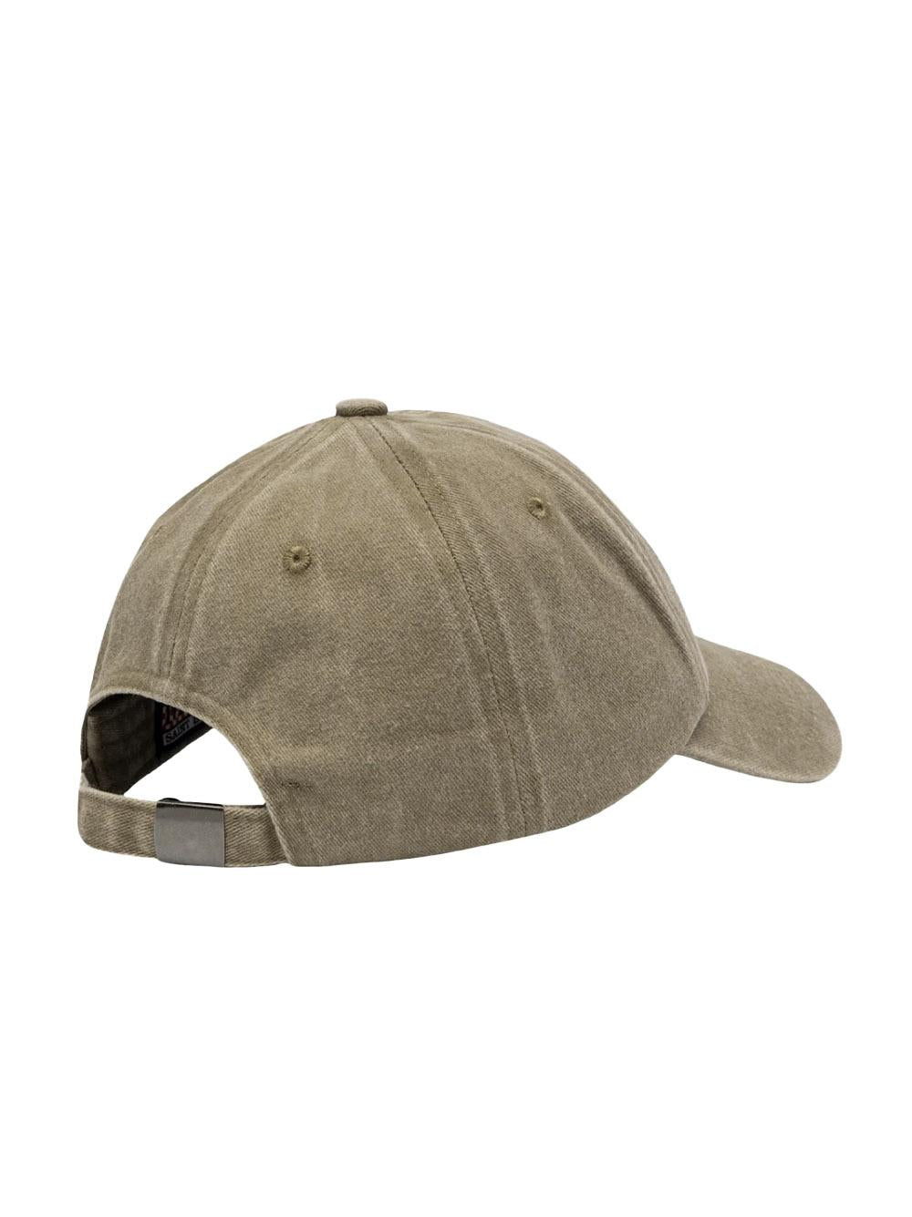 Cappellino Davis in denim beige con ricamo Saint Barth