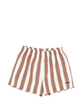 Shorts in cotone a righe