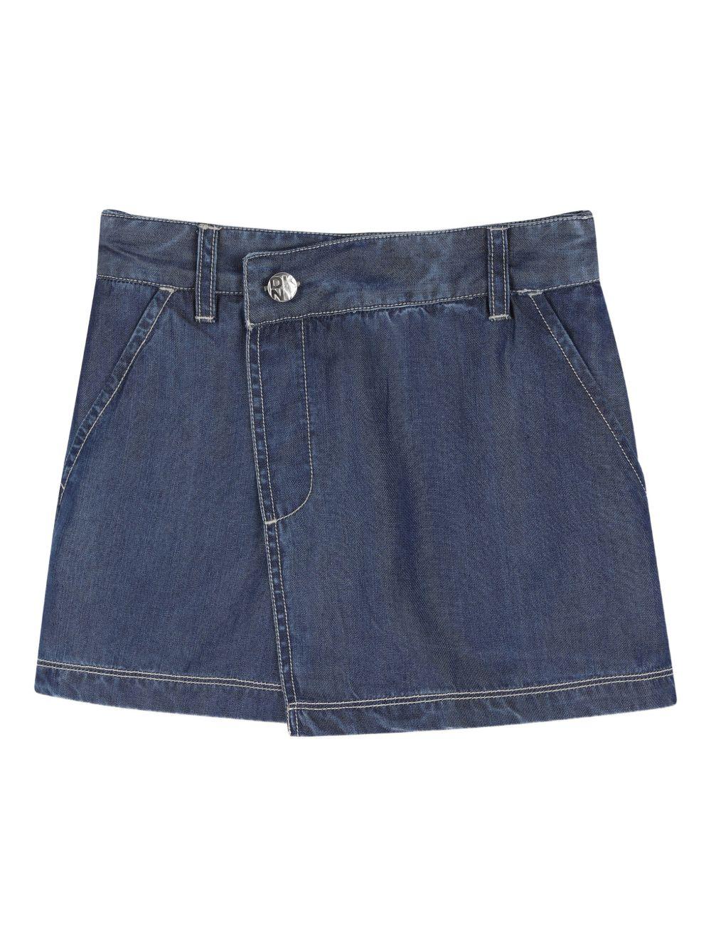 Gonna in denim con zip laterale D62573 Z28 DKNY KIDS 