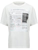 T-shirt bianca stampa giornale
