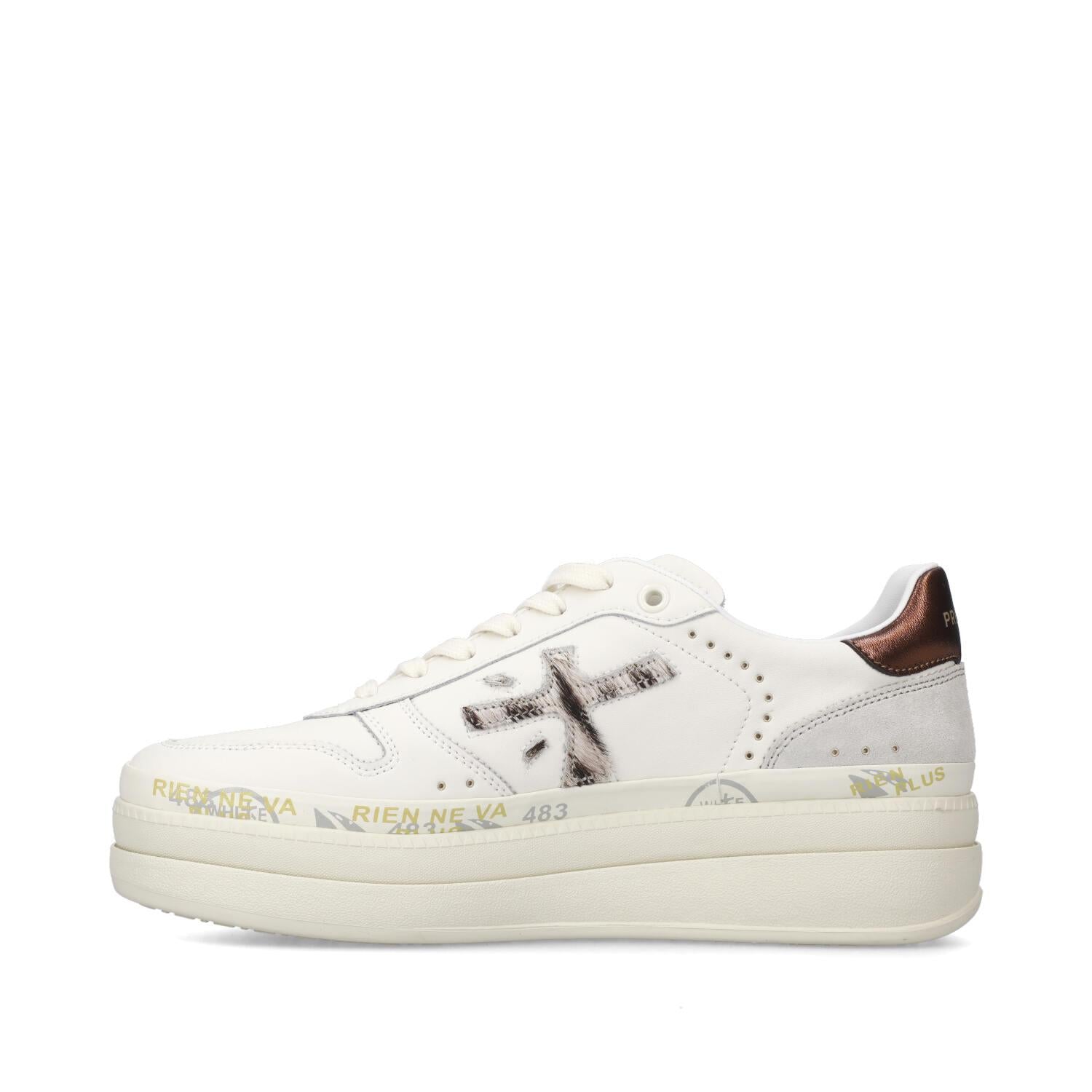 Sneakers Donna Bianco Multicolore con Plateau MICOL 7035 PREMIATA 
