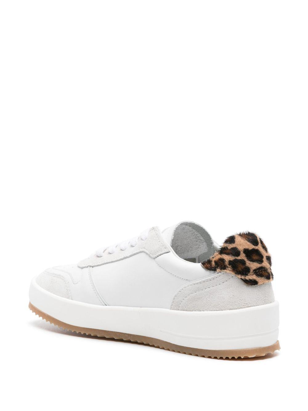 Sneaker Nice bianca/animalier donna