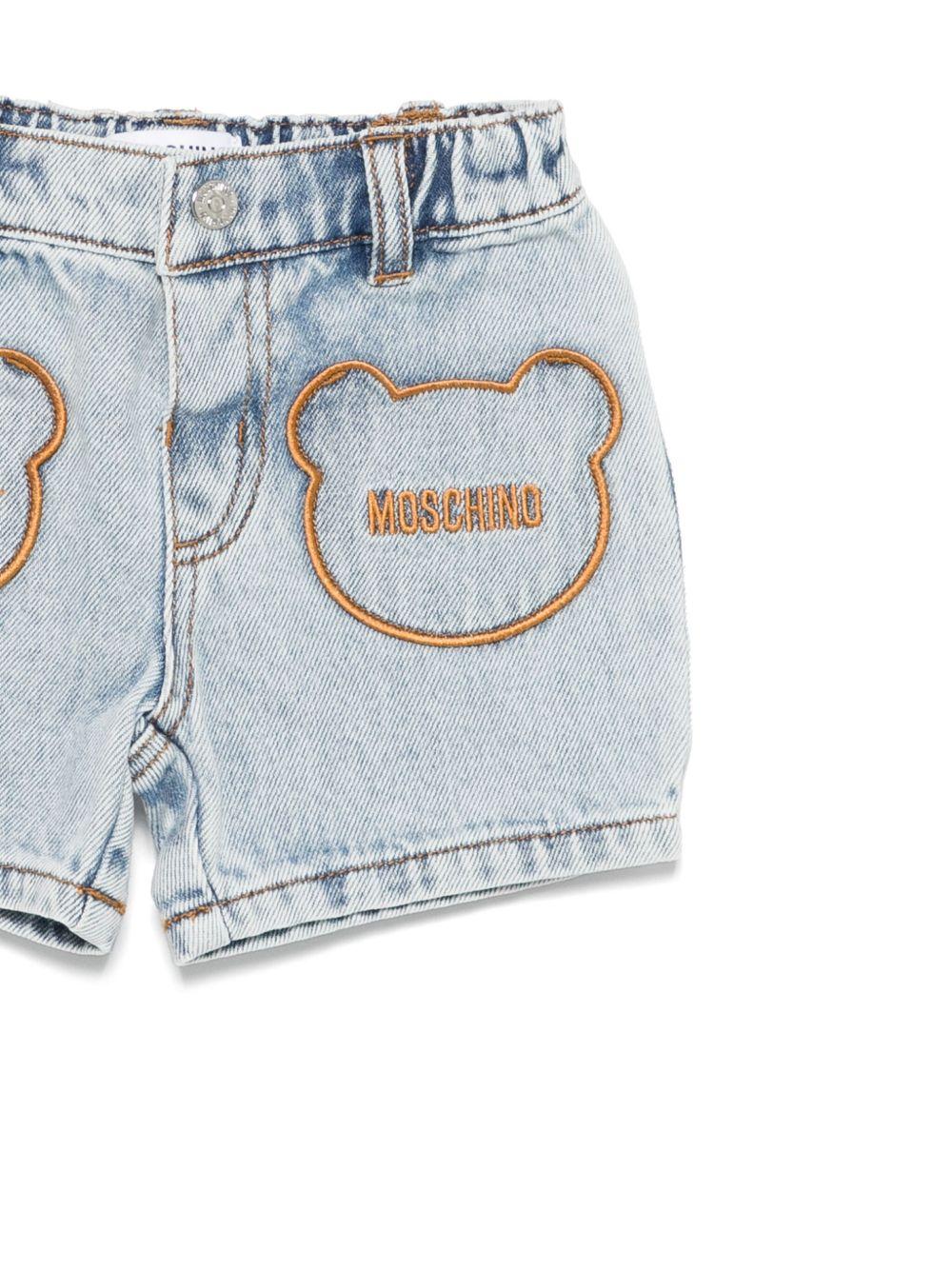 Short denim ricamo sagoma Teddy