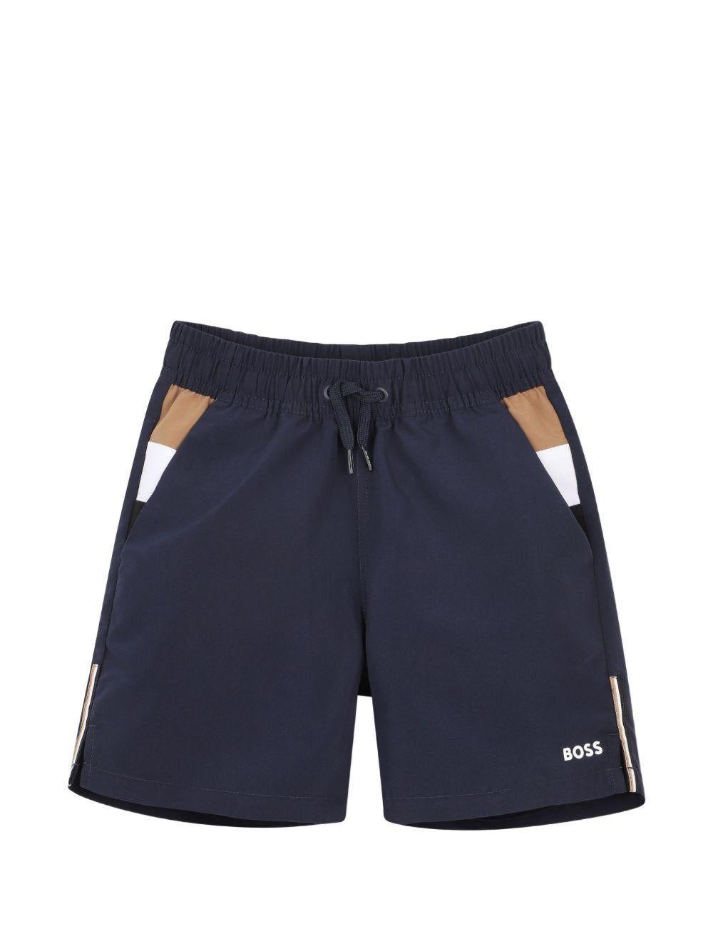 Costume con inserti colorblock J52837 849 BOSS KIDSWEAR 