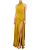 Abito Red Carpet in jersey con scollo sulla schiena curry