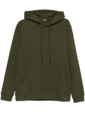Military green sweatshirt with side logo