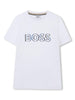 T-shirt bianca logo 3D