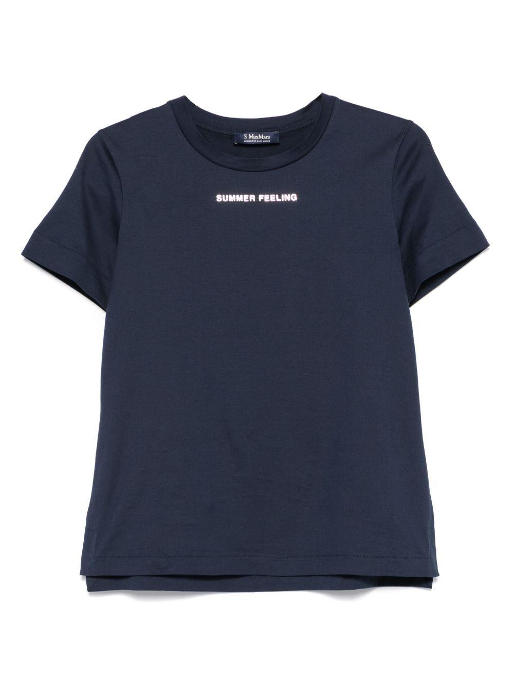 T-shirt blu summer feeling 2519971033600 009 MAX MARA 'S 