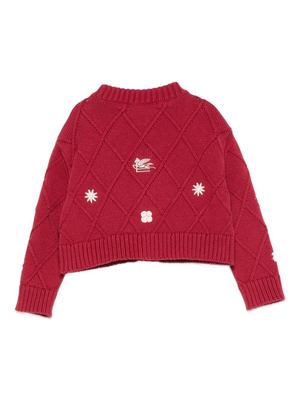 Cardigan a Rombi con Ricamo Pegasus GX9010Z1376 416 ETRO KIDS 