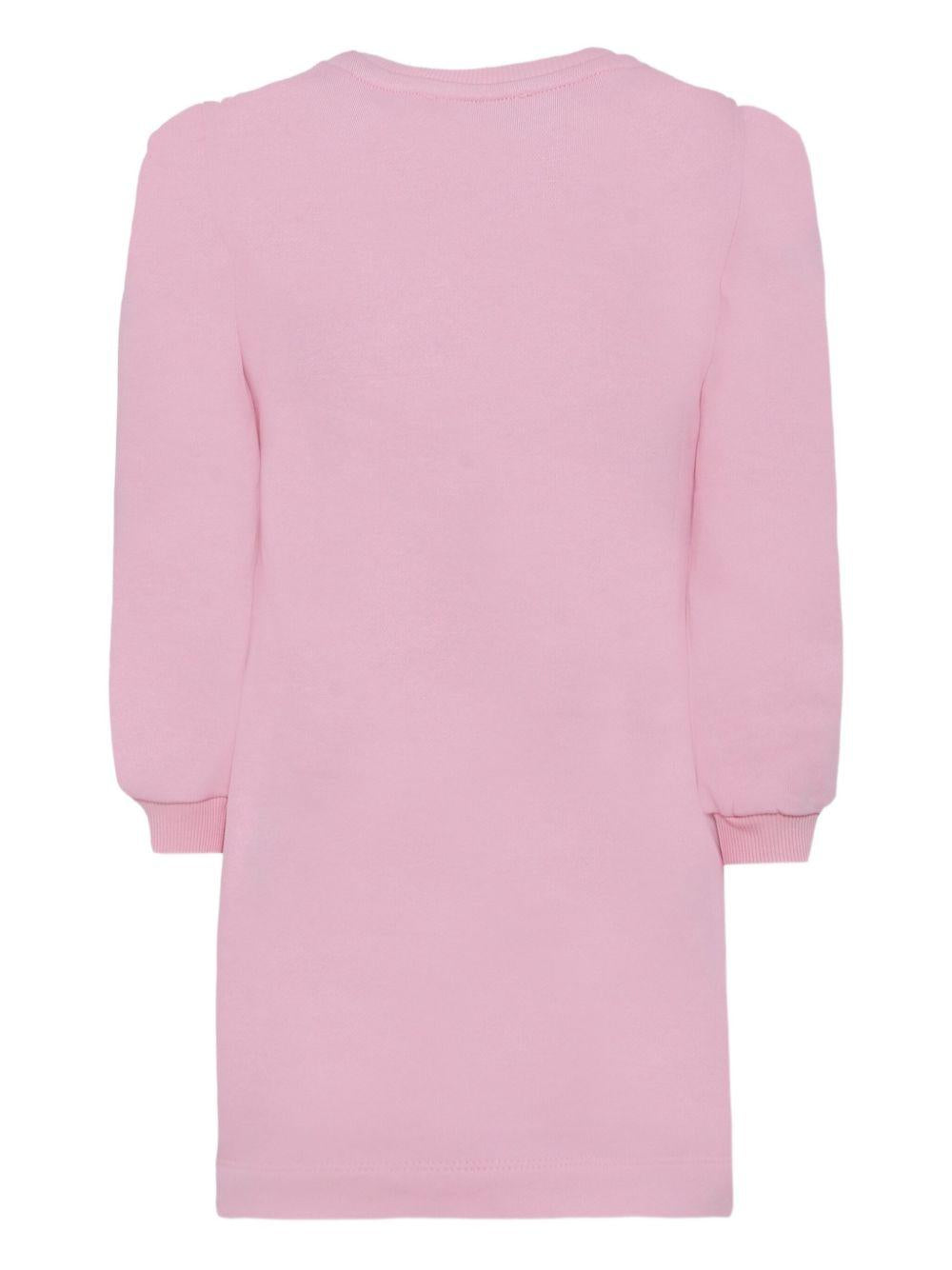 Abito Rosa con Stampa 19F9026011 0090 MONNALISA KIDS 