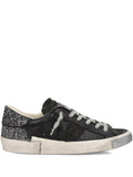 Sneakers basse con glitter