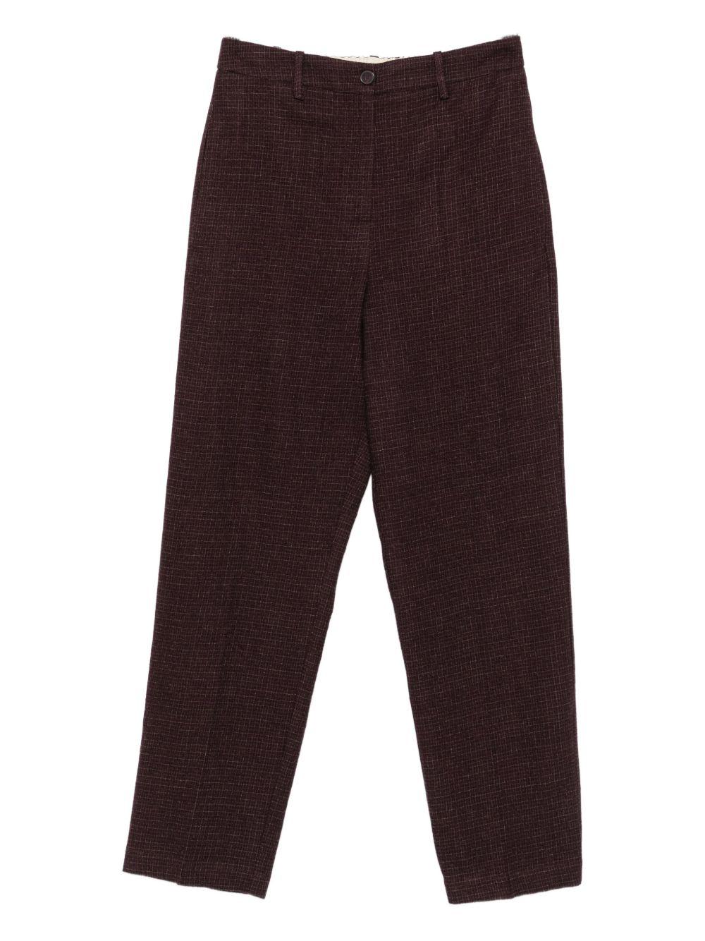 Pantaloni a Scacchi Rosso Scuro 165123A5048 UV ALYSI 