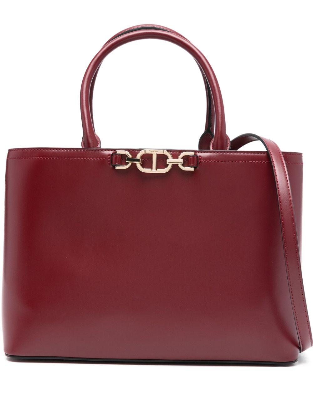 Borsa Tote Borgogna con Catena 252TB7302 05609 TWINSET 