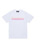 T-shirt bianca logo sfumato