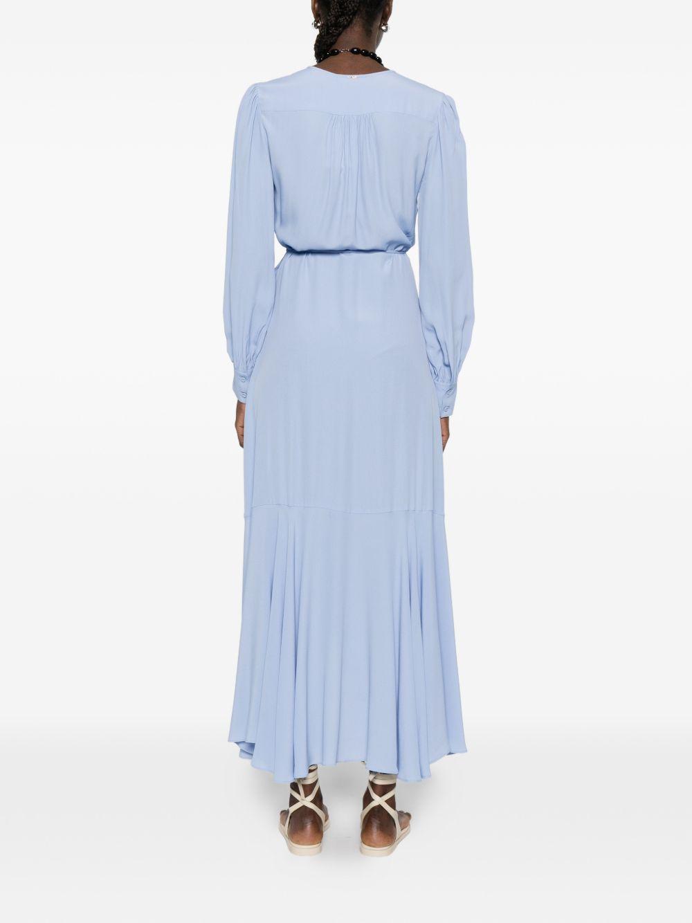 Abito lungo avvolgente con volant 261TP2072 12551 TWINSET 