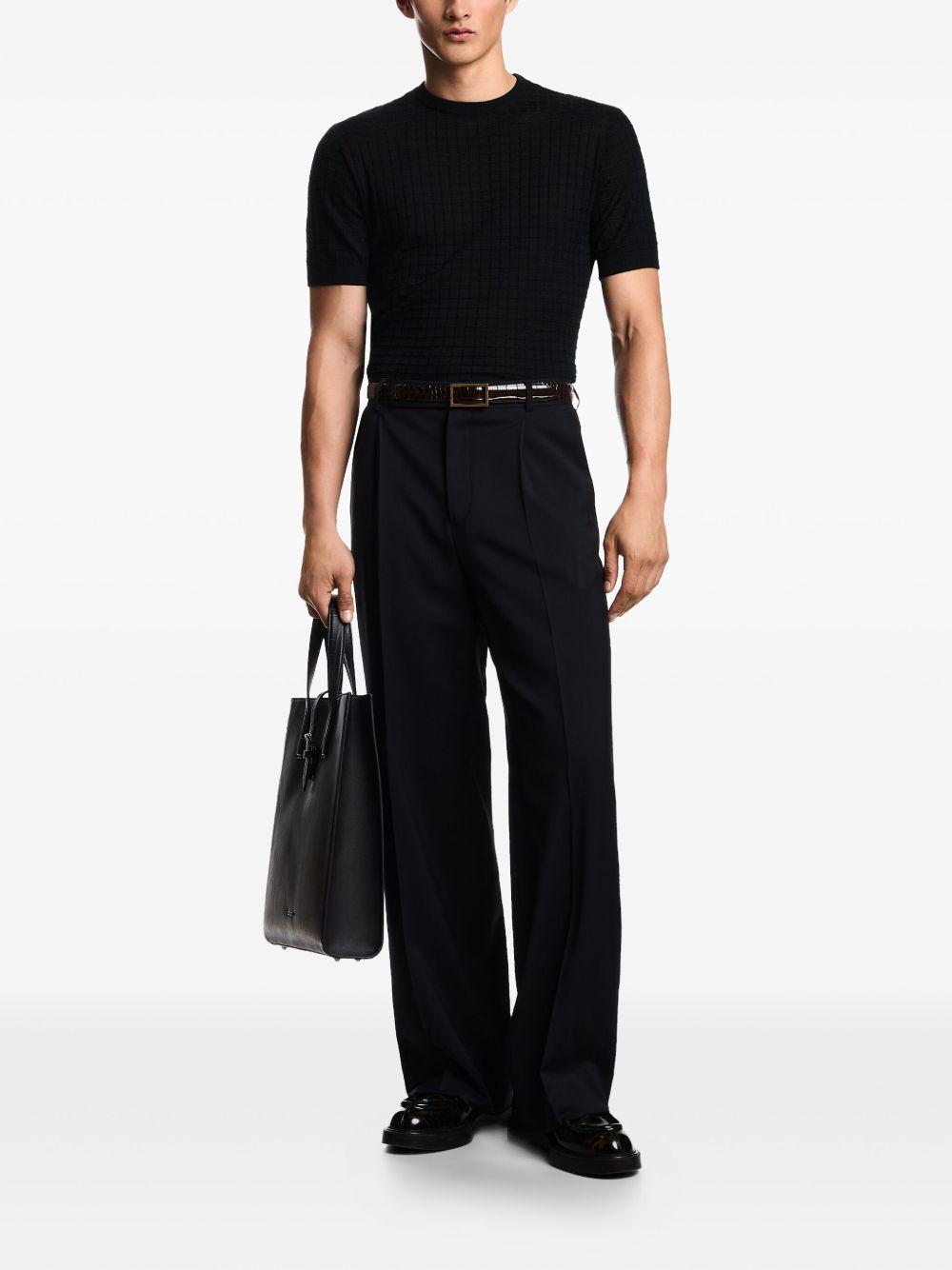 Maglietta nera a maniche corte con girocollo EM003504AF14113 UC001 EMPORIO ARMANI 