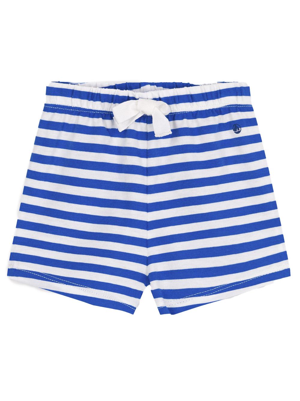 Bermuda bicolor a righe blu con fiocchetto A0CVI 01 PETIT BATEAU KIDS 
