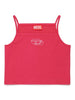Canotta fucsia Oval-D strass