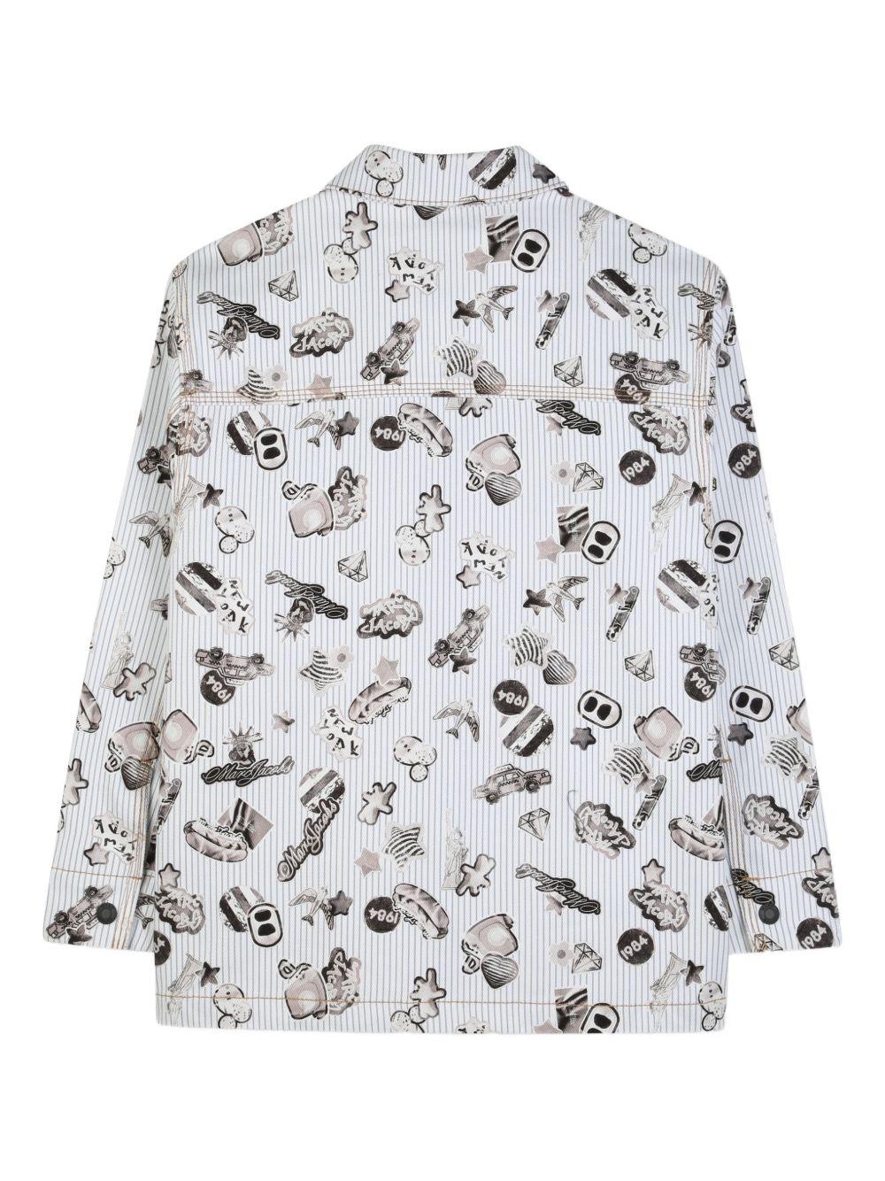 Giacca camicia con stampa cartoon W60789 80B MARC JACOBS KIDS 