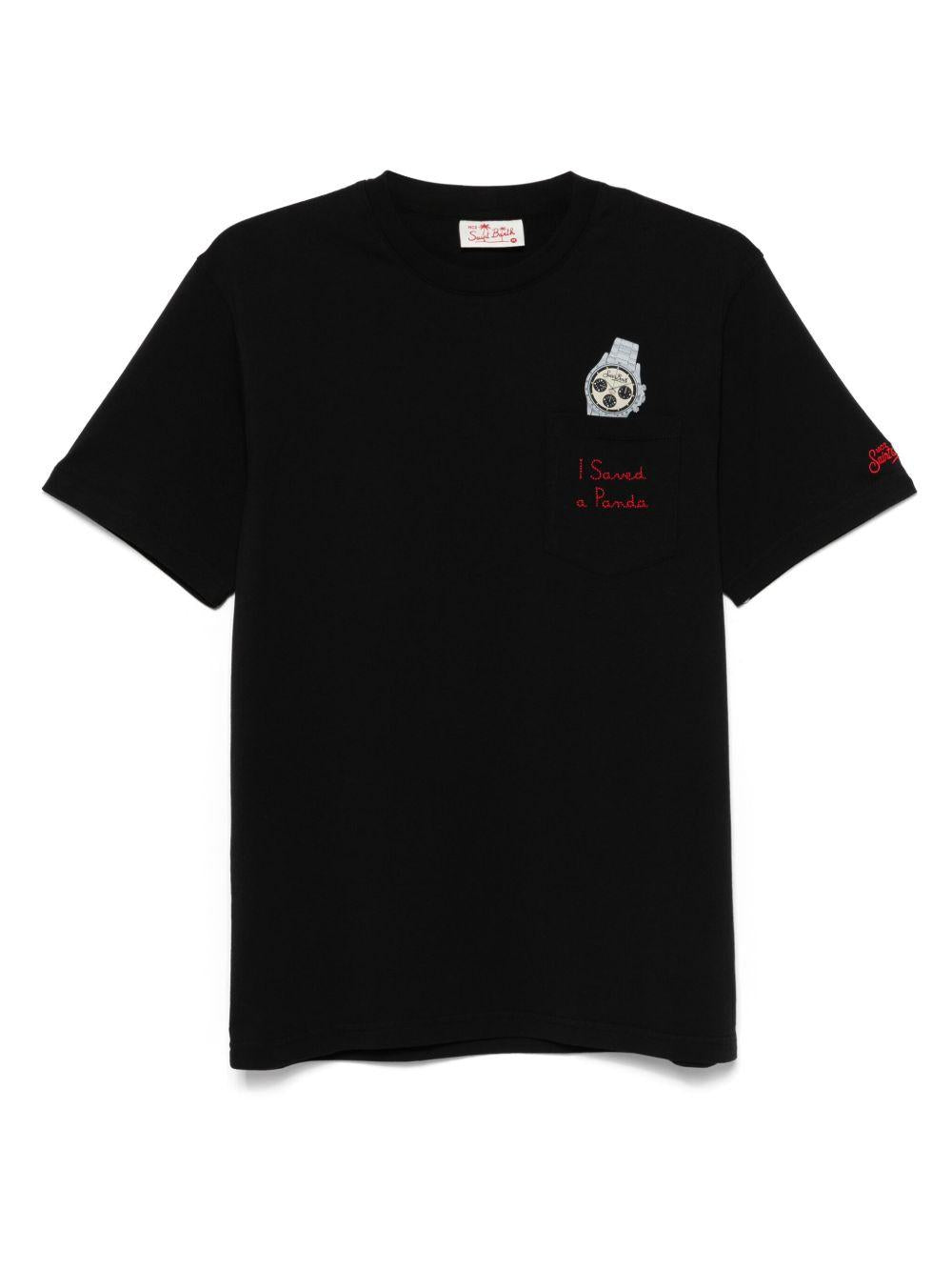T-shirt austin nera mini logo petto