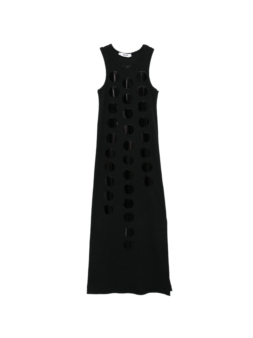 Abito lungo con dettagli cut-out S6MSJGDE101 110 MSGM KIDS 