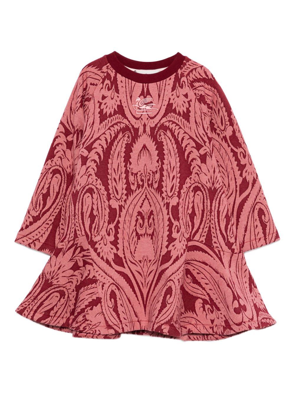 Abito Rosa con Stampa Paisley e Orlo Svasato GX1A30F0203 416RS ETRO KIDS 