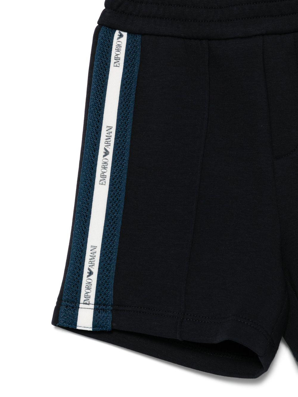Completo neonato bicolor con bande laterali (2pz) EB000389AF10497 M0019 EMPORIO ARMANI KIDS 