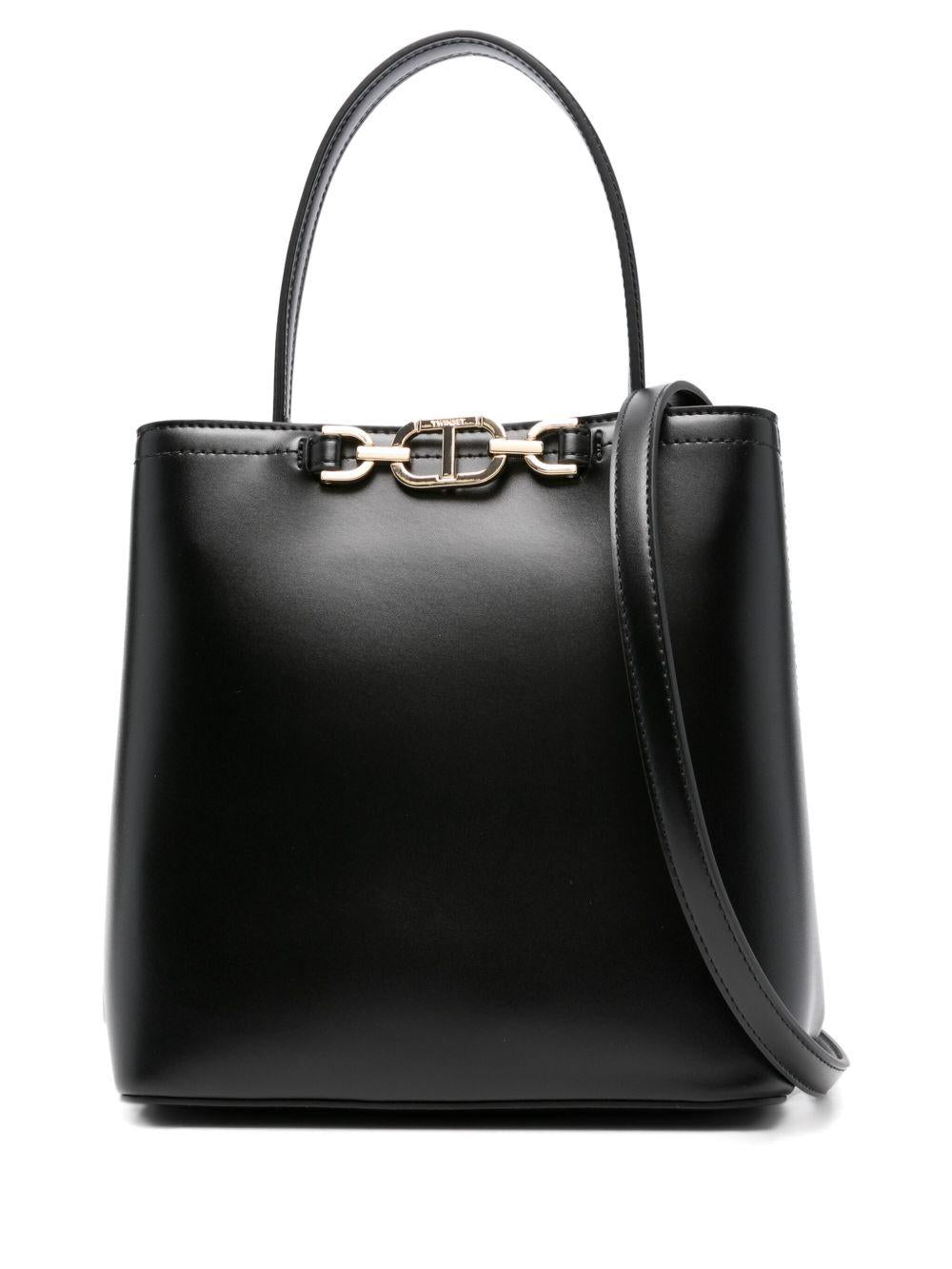 Borsa a Secchiello Nera con Catena 252TB7304 00006 TWINSET 