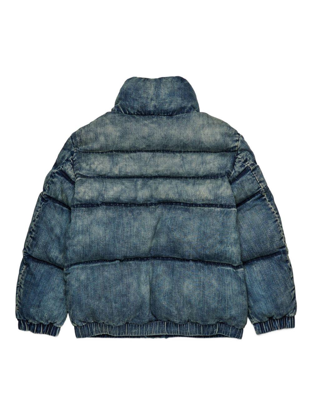 Giacca con Zip e Logo sul Petto J024210SKAI K01 DIESEL KIDS 