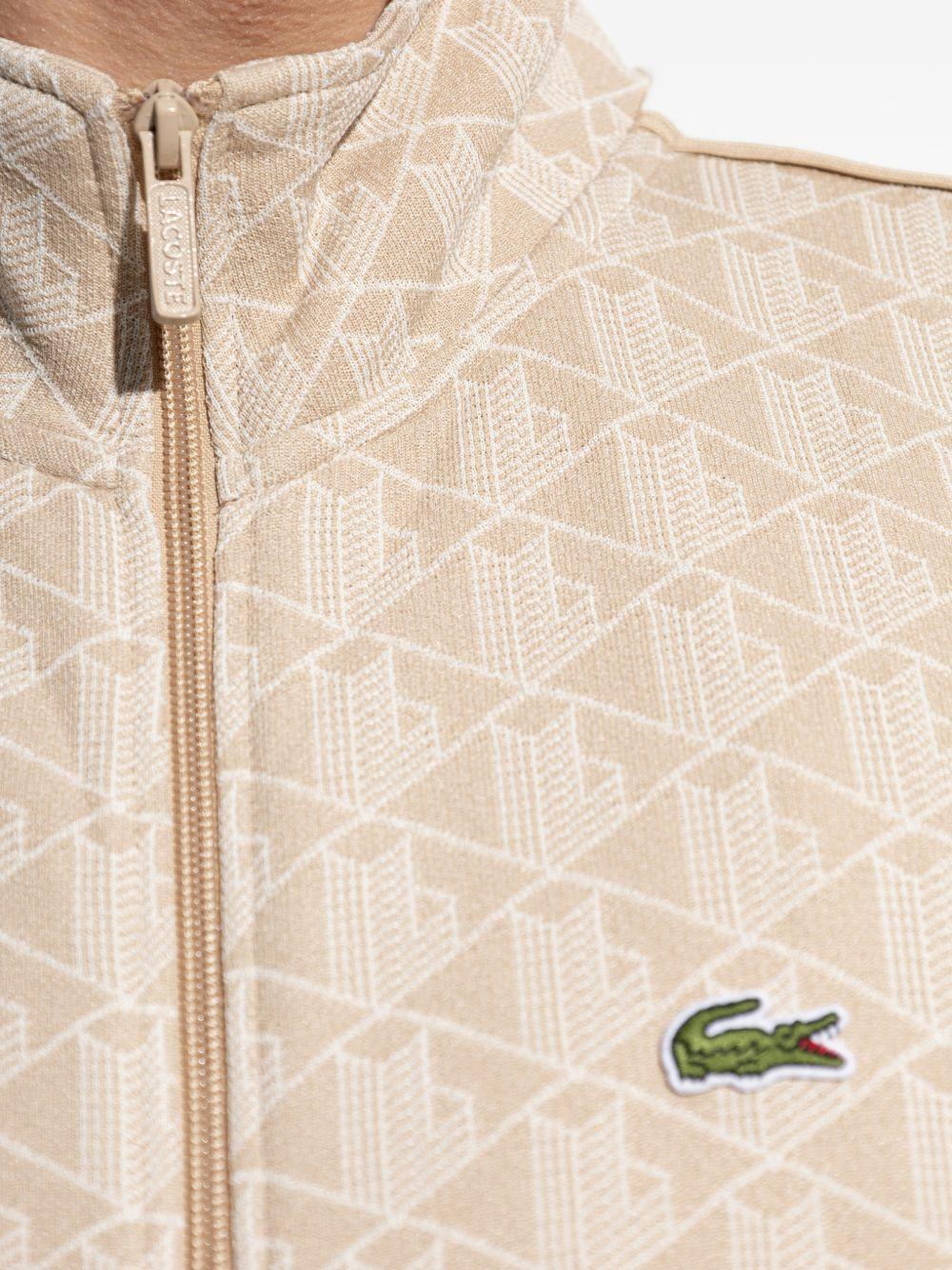 Felpa con zip e motivo geometrico SH1368 8GI LACOSTE 