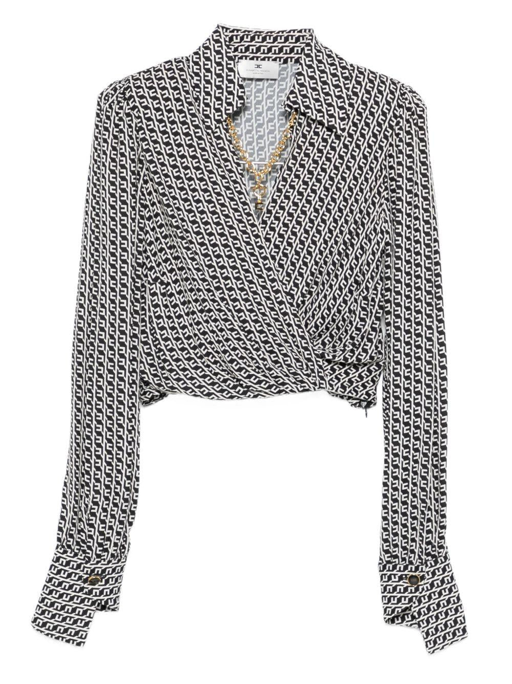 Top con Stampa Geometrica CAS0256E2 EF3 ELISABETTA FRANCHI 