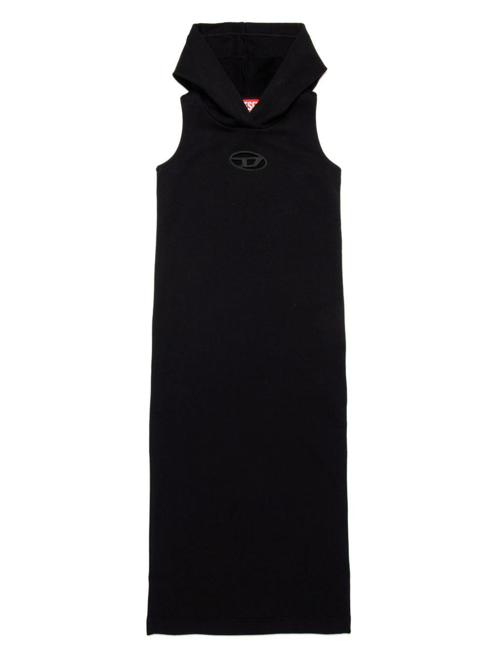 Abito midi nero Oval-D