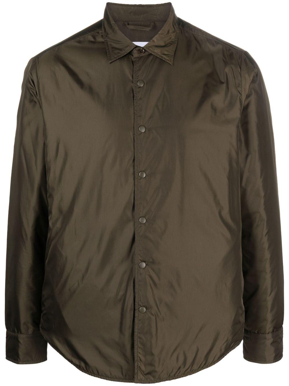 Camicia imbottita in taffetà con chiusura a bottoni automatici 1I107961 96237 ASPESI 